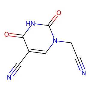 1-(Cyanomethyl)-2,4-dioxo-1,2,3,4-tetrahydropyrimidine-5-carbonitrile structure