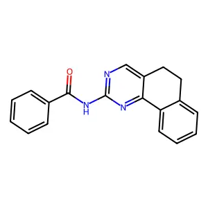 N-(5,6-dihydrobenzo[h]quinazolin-2-yl)benzenecarboxamide structure
