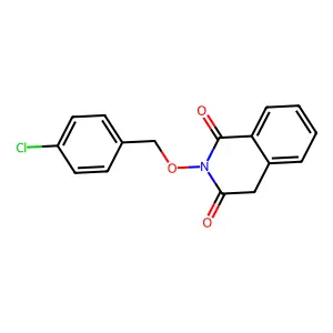 2-[(4-chlorobenzyl)oxy]-1,3(2H,4H)-isoquinolinedione structure