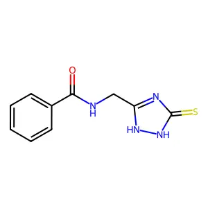 N-[(5-sulfanyl-1H-1,2,4-triazol-3-yl)methyl]benzenecarboxamide structure