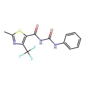 N-{[2-methyl-4-(trifluoromethyl)-1,3-thiazol-5-yl]carbonyl}-N'-phenylurea structure