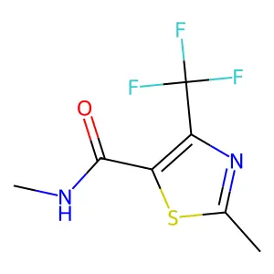 N,2-dimethyl-4-(trifluoromethyl)-1,3-thiazole-5-carboxamide structure