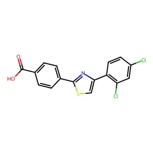 4-[4-(2,4-dichlorophenyl)-1,3-thiazol-2-yl]benzoic Acid structure