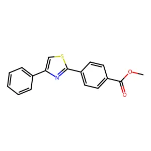 Methyl 4-(4-phenyl-1,3-thiazol-2-yl)benzoate structure