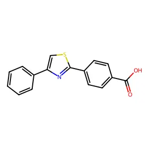 4-(4-phenyl-1,3-thiazol-2-yl)benzoic Acid structure