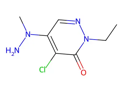 4-chloro-2-ethyl-5-(1-methylhydrazino)-3(2H)-pyridazinone structure