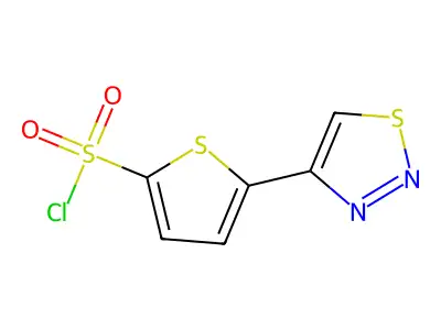 5-(1,2,3-Thiadiazol-4-yl)-2-thiophenesulfonyl chloride structure
