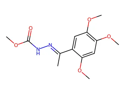 Methyl 2-[1-(2,4,5-trimethoxyphenyl)ethylidene]-1-hydrazinecarboxylate structure