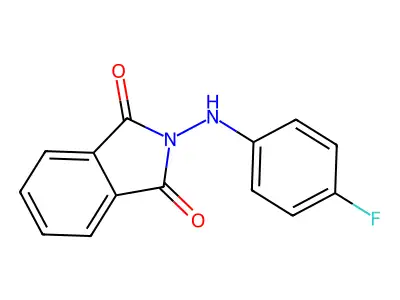2-(4-fluoroanilino)-1H-isoindole-1,3(2H)-dione structure