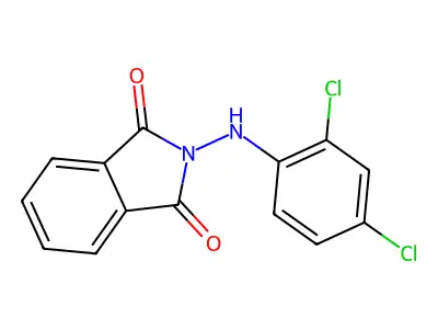2-(2,4-dichloroanilino)-1H-isoindole-1,3(2H)-dione structure