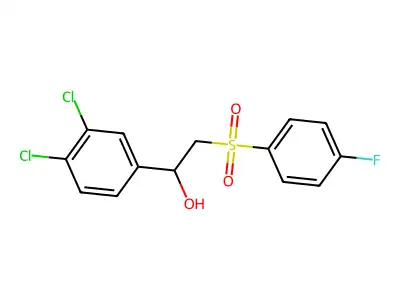 1-(3,4-Dichlorophenyl)-2-[(4-fluorophenyl)sulfonyl]-1-ethanol structure