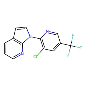 1-[3-chloro-5-(trifluoromethyl)-2-pyridinyl]-1H-pyrrolo[2,3-b]pyridine structure