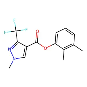 2,3-dimethylphenyl 1-methyl-3-(trifluoromethyl)-1H-pyrazole-4-carboxylate structure