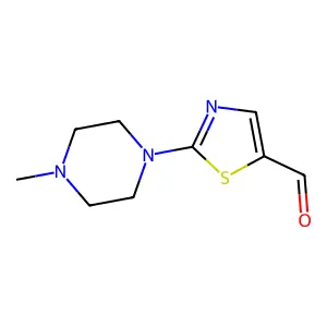 2-(4-Methylpiperazin-1-yl)-1,3-thiazole-5-carbaldehyde structure