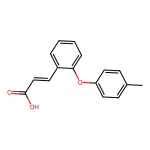 3-[2-(4-甲基苯氧基)苯基]丙烯酸 structure