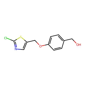 {4-[(2-Chloro-1,3-thiazol-5-yl)methoxy]phenyl}methanol structure