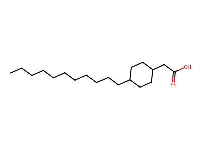 2-(4-undecylcyclohexyl)acetic Acid structure