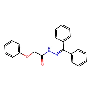 N'-(diphenylmethylene)-2-phenoxyacetohydrazide structure