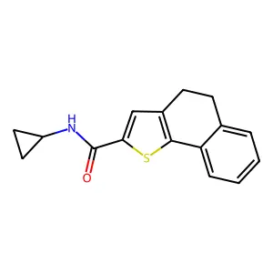 N-cyclopropyl-4,5-dihydronaphtho[1,2-b]thiophene-2-carboxamide structure
