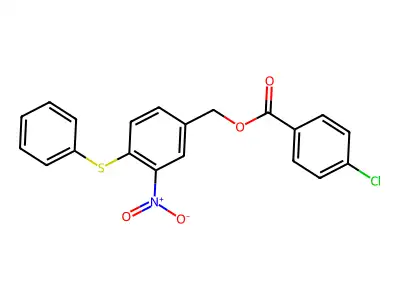 3-Nitro-4-(phenylsulfanyl)benzyl 4-chlorobenzenecarboxylate structure