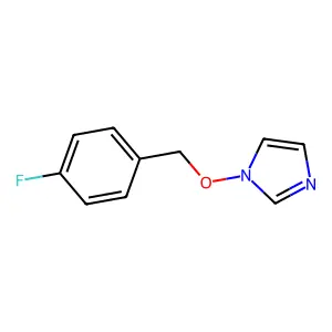 1-[(4-Fluorophenyl)methoxy]imidazole structure