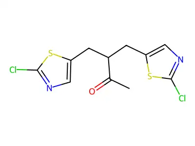 4-(2-Chloro-1,3-thiazol-5-yl)-3-[(2-chloro-1,3-thiazol-5-yl)methyl]-2-butanone structure