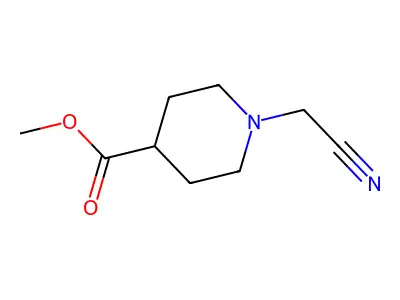 Methyl 1-(cyanomethyl)piperidine-4-carboxylate structure