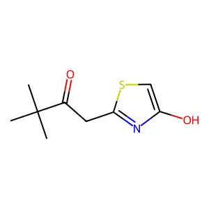 1-(4-Hydroxy-1,3-thiazol-2-yl)-3,3-dimethylbutan-2-one structure