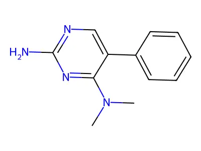 N~4~,N~4~-dimethyl-5-phenyl-2,4-pyrimidinediamine structure
