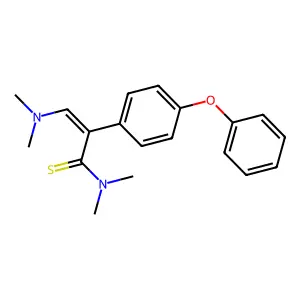 3-(dimethylamino)-N,N-dimethyl-2-(4-phenoxyphenyl)-2-propenethioamide structure
