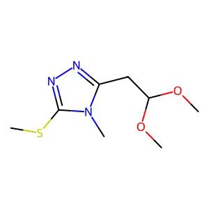 3-(2,2-dimethoxyethyl)-4-methyl-5-(methylsulfanyl)-4H-1,2,4-triazole structure