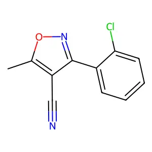 3-(2-Chlorophenyl)-5-methyl-1,2-oxazole-4-carbonitrile structure