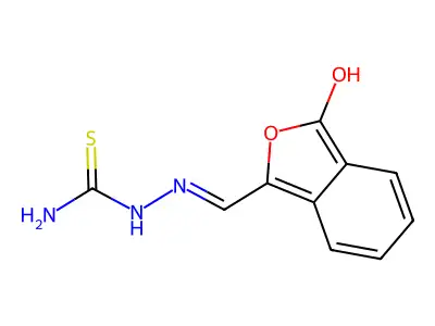 2-{[3-oxo-2-benzofuran-1(3H)-yliden]methyl}-1-hydrazinecarbothioamide structure