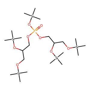 Bis(2,3-bis((trimethylsilyl)oxy)propyl) trimethylsilyl phosphate structure