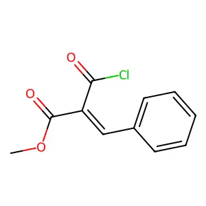 methyl 2-(chlorocarbonyl)-3-phenylprop-2-enoate structure