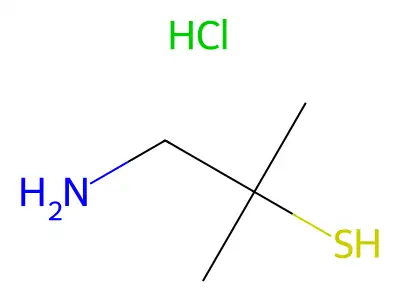 1-Amino-2,2-dimethyl-2-mercaptoethane structure