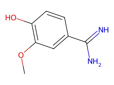 4-Hydroxy-3-methoxy-benzamidine structure