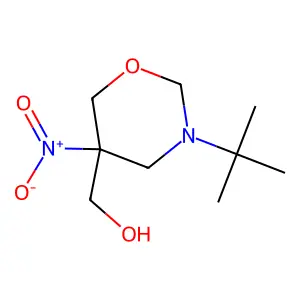 (3-tert-Butyl-5-nitro-1,3-oxazinan-5-yl)methanol structure