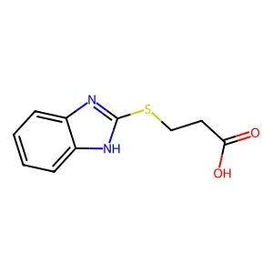 3-(1H-benzimidazol-2-ylsulfanyl)propanoic acid structure