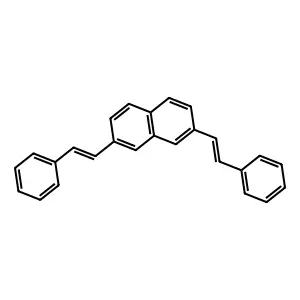2,7-Bis(2-phenylethen-1-yl)naphthalene structure