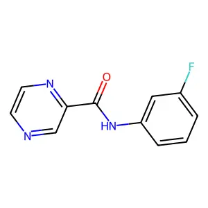 N-(3-Fluorophenyl)-2-pyrazinecarboxamide structure