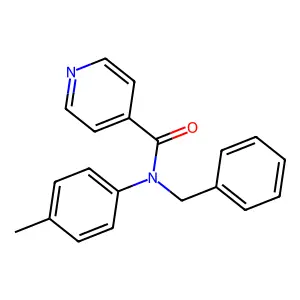 N-benzyl-N-(4-methylphenyl)pyridine-4-carboxamide structure