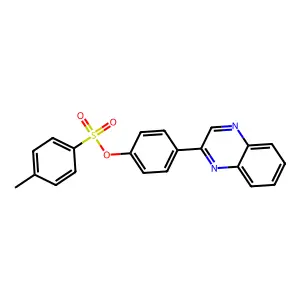 (4-Quinoxalin-2-ylphenyl) 4-methylbenzenesulfonate structure