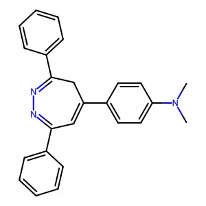 Benzenamine, 4-(3,7-diphenyl-4H-1,2-diazepin-5-yl)-N,N-dimethyl- structure