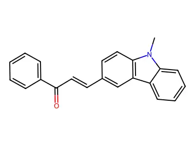 3-(9-Methyl-9H-carbazol-3-yl)-1-phenyl-2-propen-1-one structure
