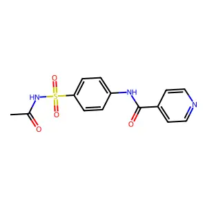 N-[4-(acetylsulfamoyl)phenyl]pyridine-4-carboxamide structure