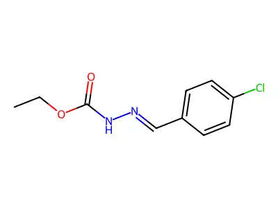 Ethyl hydrogen [(4-chlorophenyl)methylidene]carbonohydrazonate structure