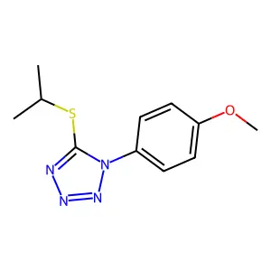 1-(4-Methoxyphenyl)-5-propan-2-ylsulfanyltetrazole structure
