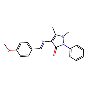 4-((N-4-Methoxybenzylidene)amino)antipyrine structure