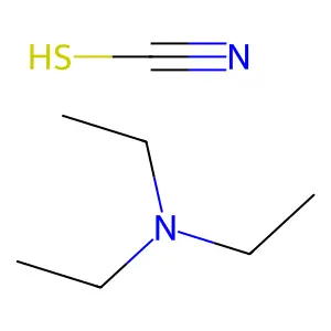 N,N-diethylethanamine; thiocyanic acid structure